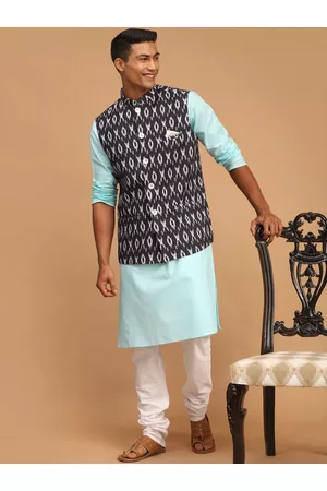Vastramay Men Kurta with Churidar & Nehru Jacket