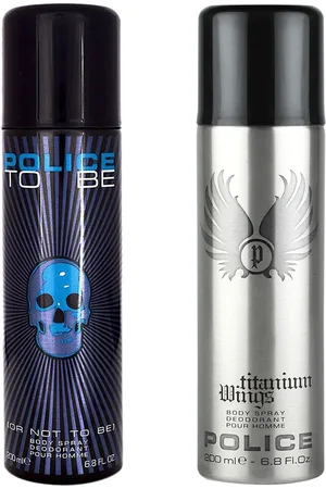 Police Men Set of To Be Or Not To Be & Wings Titanium Deodorants