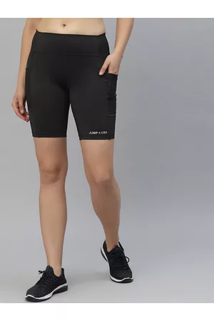 Jump Women Black Short Tights
