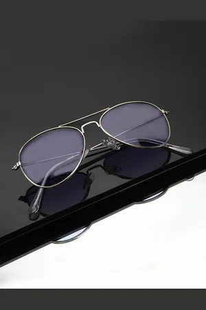 Carlton London Boys Purple Lens & Gold-Toned Aviator Sunglasses CLSB034