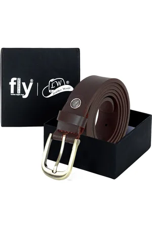 Leather World Women Brown Leather Formal Belt