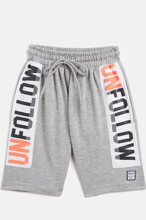Duke Boys Grey Printed Regular Fit Shorts