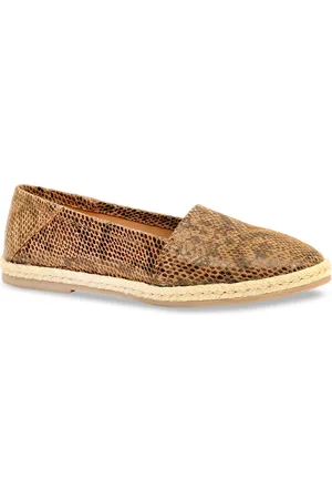Eske Women Brown Leather Espadrilles