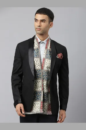Tossido Men Multicolour Paisley Printed Stole & Pocket Square Set