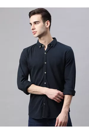 MANQ Men Slim Fit Pure Cotton Casual Shirt