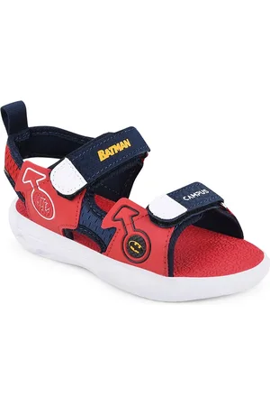 Campus Kids Blue & Red Printed Sports Sandals