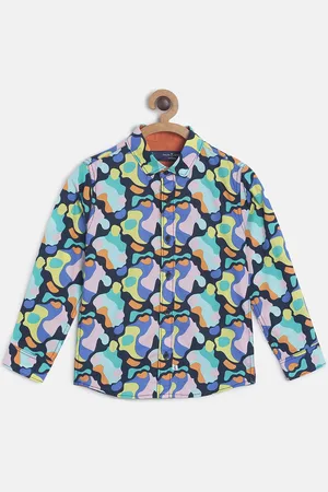 TALES & STORIES Boys Multicoloured Opaque Printed Casual Shirt