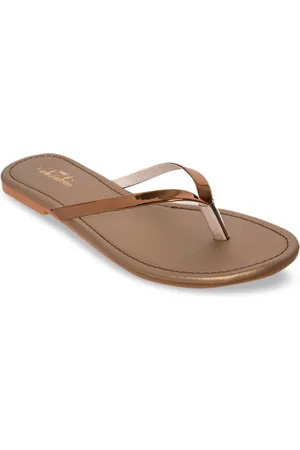 Funku Fashion Women Brown Solid Open Toe Flats