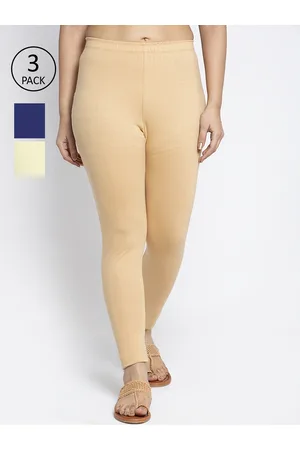 Jinfo Women Pack Of 3 Solid Ankle-Length Leggings