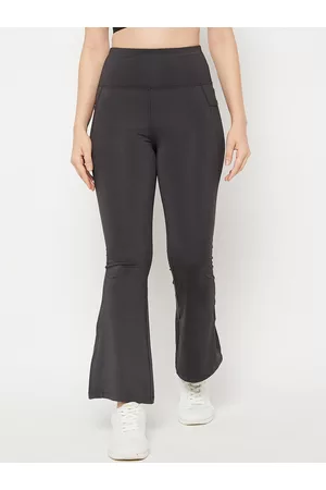 ATHLISIS Women Grey Solid Rapid Dry Regular Fit Track Pants