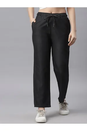 KASSUALLY Women Black Jeans