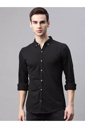 MANQ Men Slim Fit Pure Cotton Casual Shirt