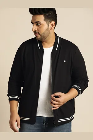 Sztori Men Plus Size Black Sweatshirt