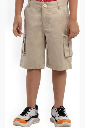 UNDER FOURTEEN ONLY Boys Khaki Cargo Shorts
