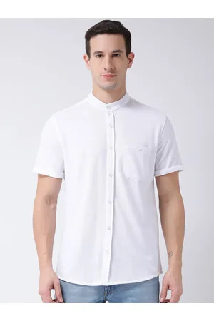 Club York Men White Cotton Casual Shirt
