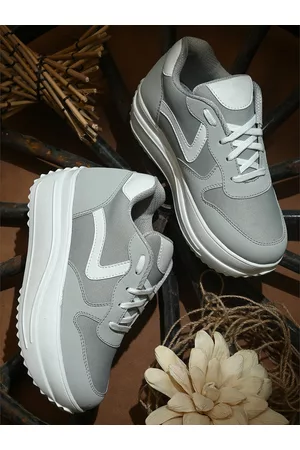 Killer Women Grey Woven Design Sneakers