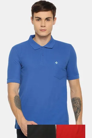 dollar Men Pack Of 3 Solid Polo Collar T-shirt