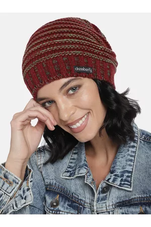 DressBerry Women Multicoloured Self Design Beanie