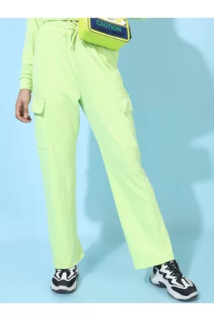Tokyo Talkies Women Green Stylish Solid Trousers