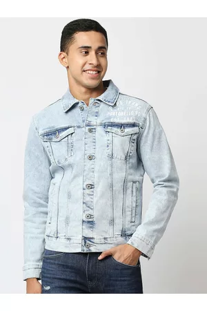 Buy Style Quotient Men Blue Washed Denim Jacket Online at Best Prices in  India - JioMart.