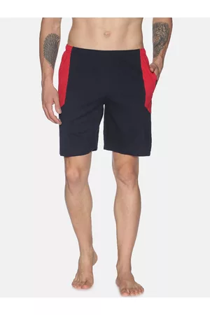 dollar Men Navy Blue Solid Regular Fit Regular Shorts