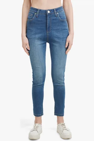 Benetton Women Blue Skinny Fit Light Fade Jeans