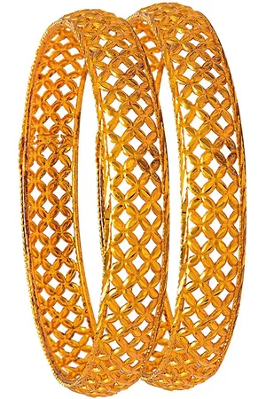 Shivansh Set Of 2 Gold-Plated Bangles
