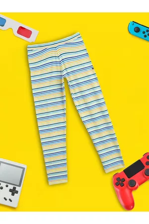 XY Life Girls Multicolored Supercombed Cotton Leggings