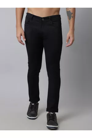 Rodamo Men Black Slim Fit Stretchable Jeans