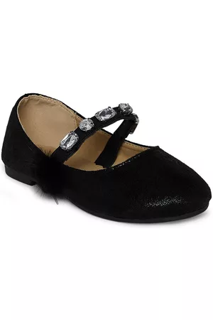Pantaloons Girls Black Embellished Ballerinas Flats