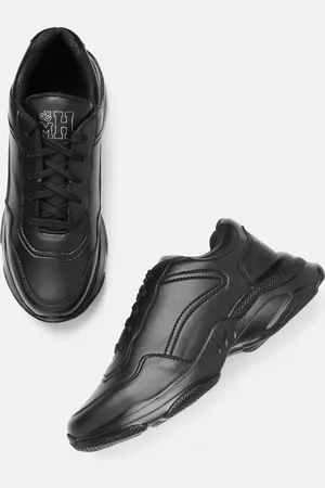 Mast & Harbour Men Black Solid Sneakers