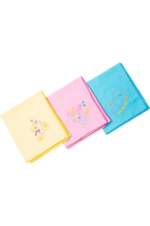 Baby Moo Pack of 3 Pink & Blue Cotton Swaddle Wraps
