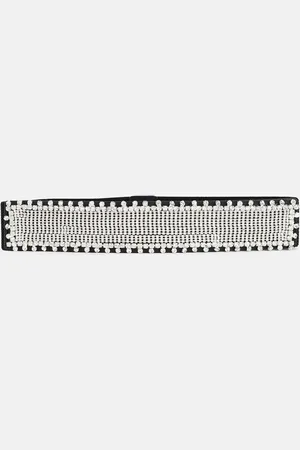 Kazo Women Black Embellished PU Belt