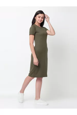 Rigo Solid Bodycon Dress