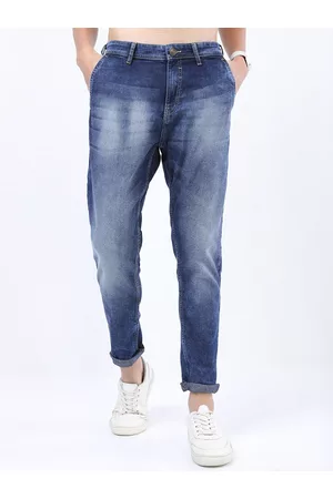 Highlander Men Blue Slim Fit Heavy Fade Stretchable Jeans