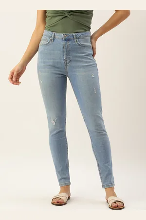 Forever 21 Women High-Rise Skinny Fit Regular Length Jeans