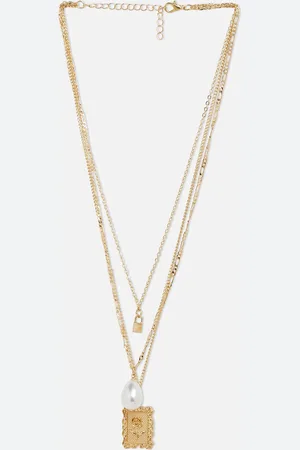 20Dresses Gold-Toned Layered Minimal Chain Necklace