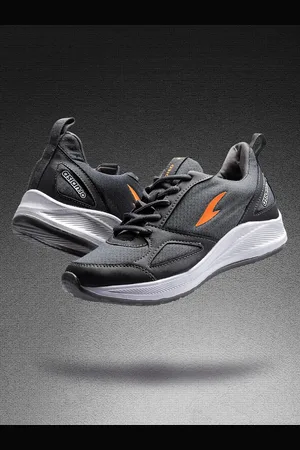 ASIAN Men Grey Mesh Running Non-Marking Shoes