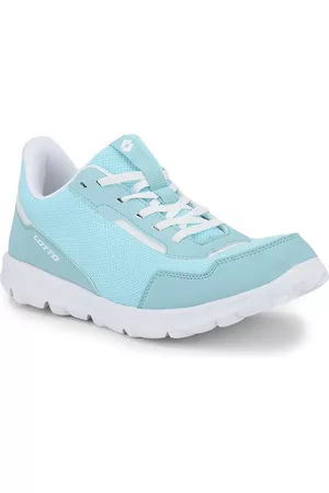 Lotto Women Outdoor Shoes - Women Blue Mesh Walking Shoes