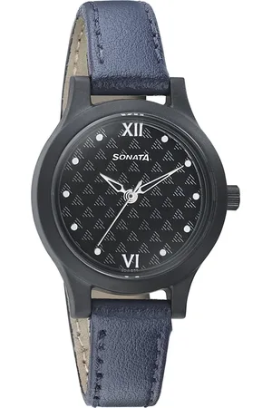 Sonata Ladies Essentials Women Black Analogue watch 87030PL02