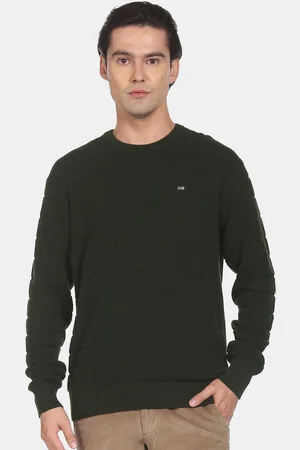 Arrow Men Ribbed Long Sleeves Pullover