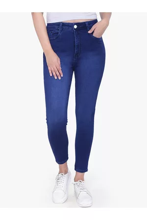 FCK-3 Women Blue Jean High-Rise Light Fade Stretchable Jeans