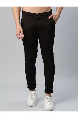 Rodamo Men Brown Slim Fit Chinos Trousers