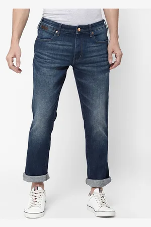 Wrangler Men Blue Millard Straight Fit Light Fade Stretchable Jeans