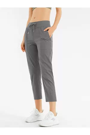 JC Collection Women Grey Solid Relaxed-Fit Track Pants