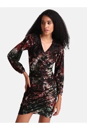 Kazo Black Floral Dress
