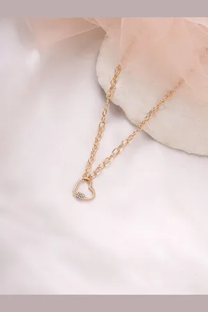 BeWitched Gold-Toned I Heart You Linked Necklace