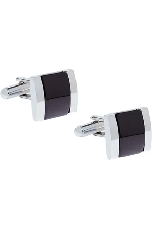 Alvaro Castagnino Black Rectangle Cufflinks