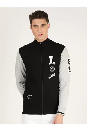 Lee Men Black Detachable Hood Sweatshirt