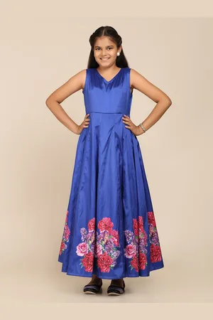 Bhama Blue Floral Maxi Dress